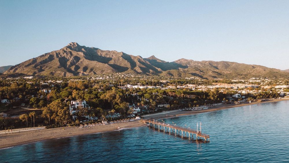 a panoramic view of Marbella Golden Mile, featured image for the article 