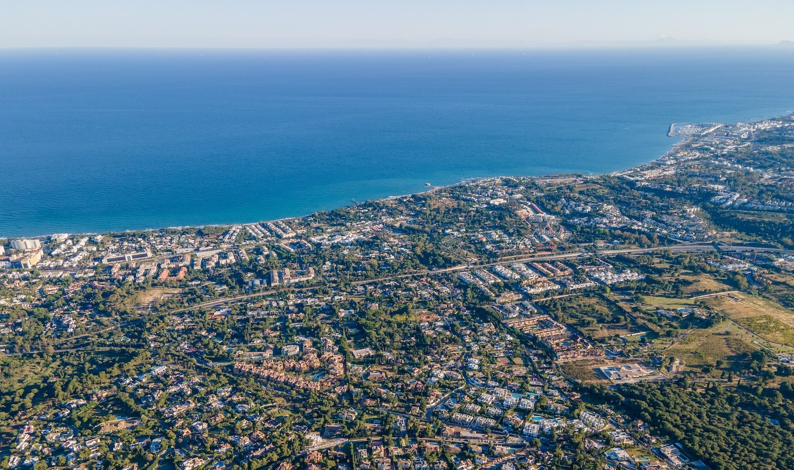 Aerial Photograph of Sierra Blanca Marbella